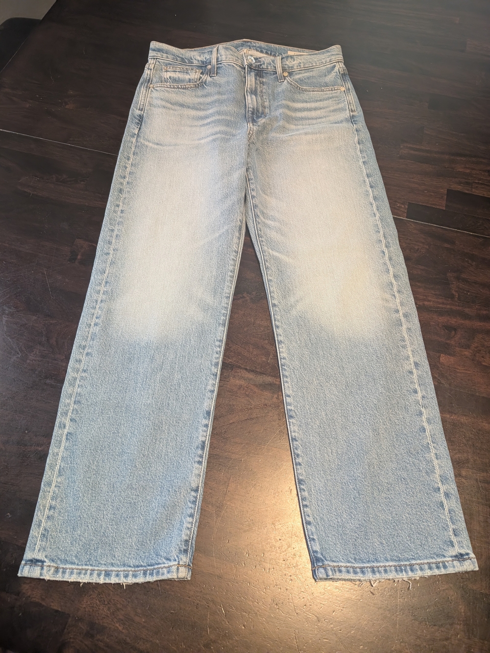 AYR The Ya Ya Straight Leg Light Wash Jeans, Women's 29x27